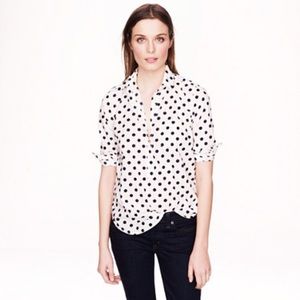 J. Crew Polka Dot Popover